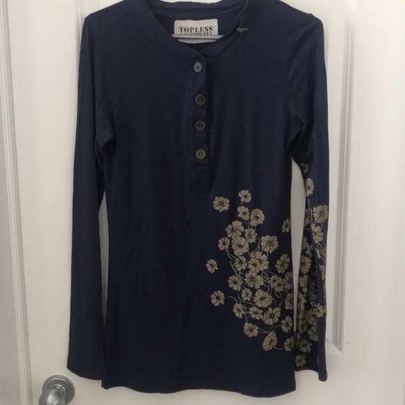 Topless California Navy Top - Picture 1 of 4